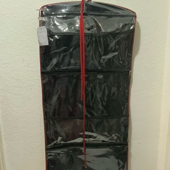 NWT Hanging Valet Cosmetic/Toiletry Travel Bag Paris valet 33”x15” - Picture 3 of 8